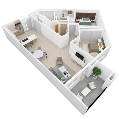 2 Bed - 2 Bath |1,223 sq.ft. B5